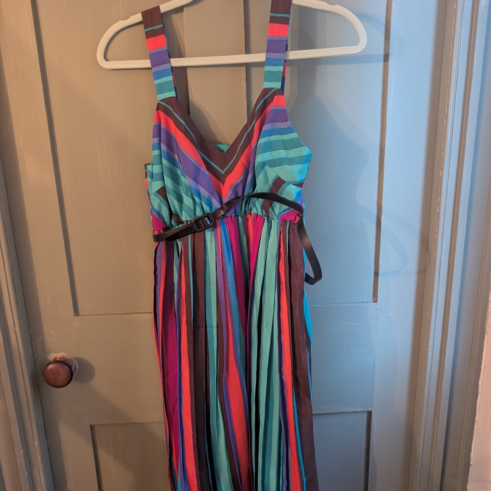 Motherhood Maternity Multicolor Striped Kids One Piece